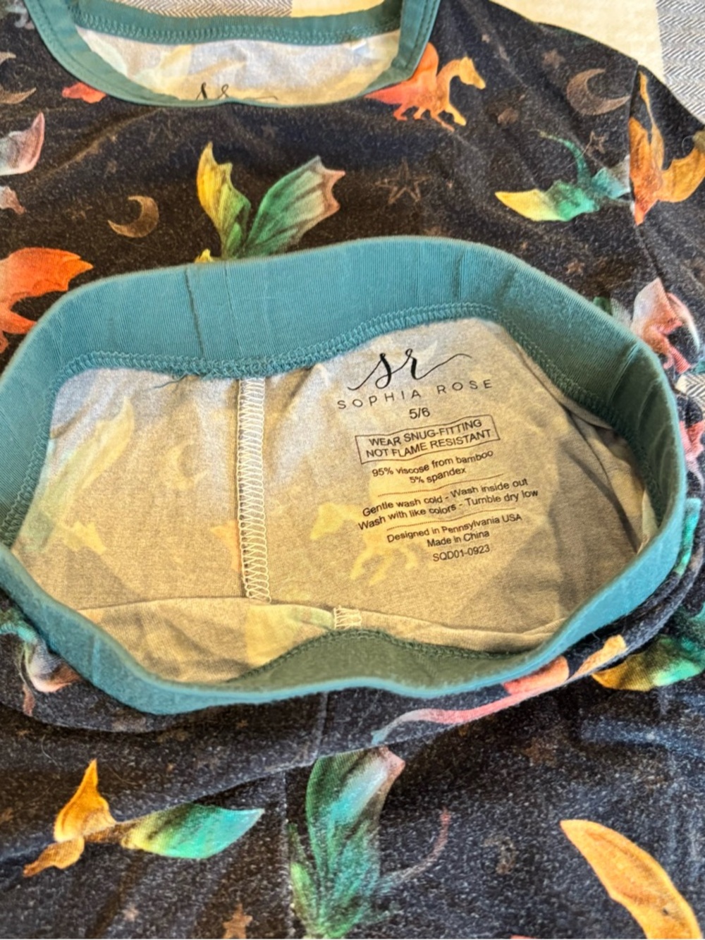 Kids Dragon Long Sleeve Pajama Set - Picture 4 of 4